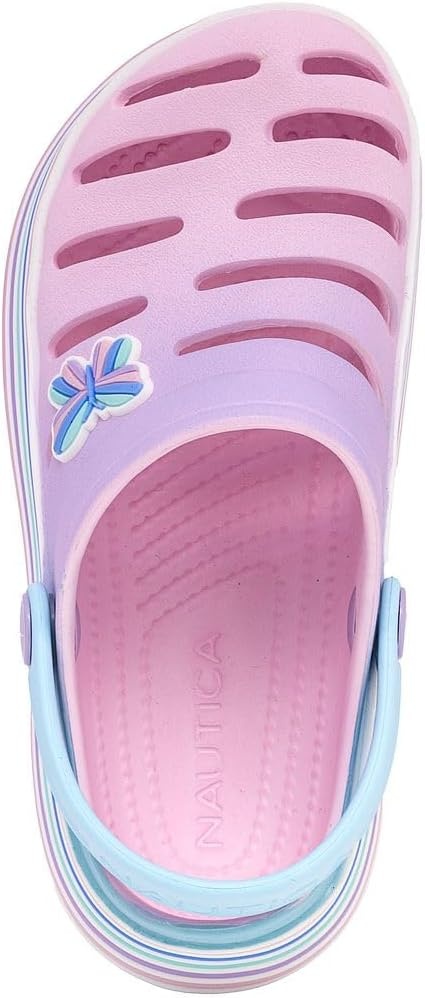image:imageNautica Kids Girls Clogs Slip On Platform Slides Garden Shoes Water Sandals Beach Slipper for Children Indoor OutdoorPink Purple Blue