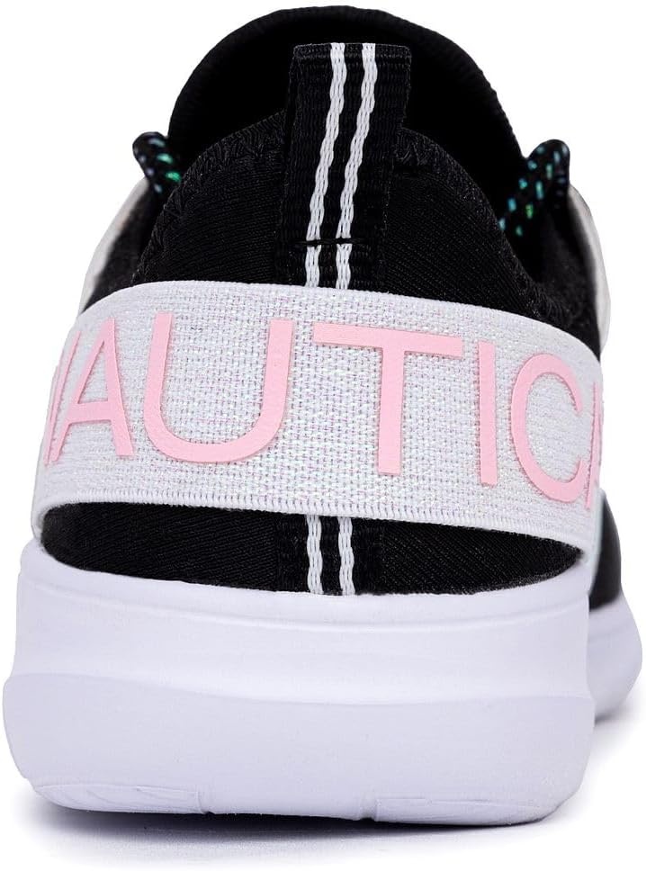 image:imageNautica Kids Girls Metallic Fashion Sneaker LaceUp Athletic Running Shoe I kappil I Big Kid Little Kid ToddlerIridescent Black