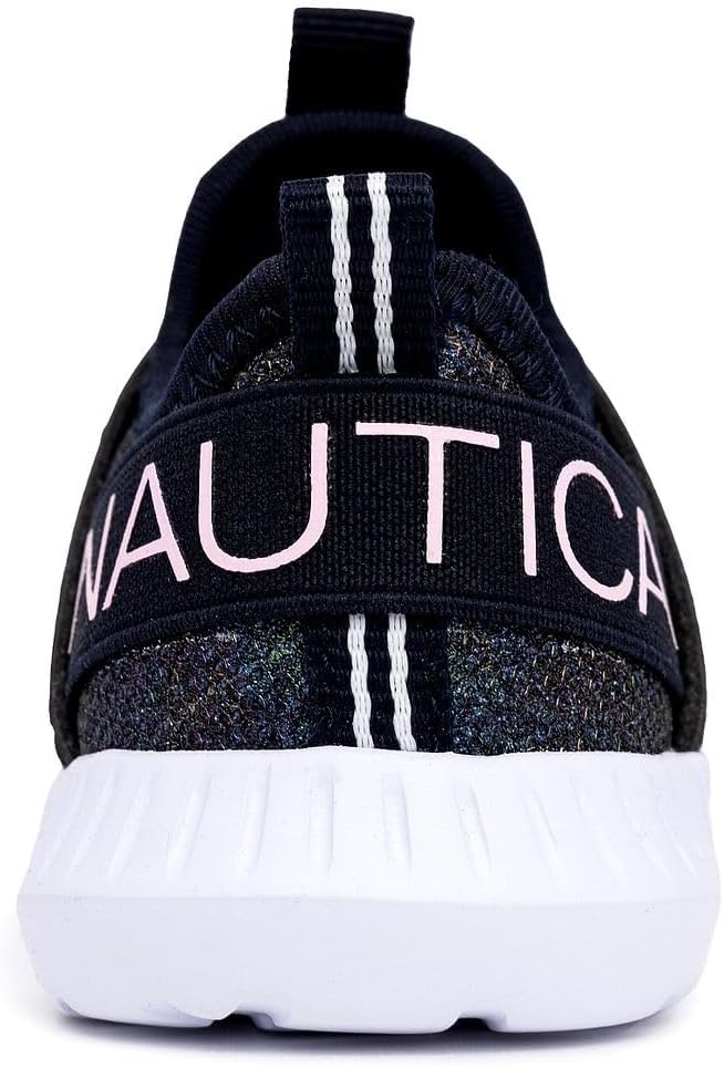 image:imageNautica Kids Girls Metallic Fashion Sneaker LaceUp Athletic Running Shoe I kappil I Big Kid Little Kid ToddlerKappil 4navy Oil Slick