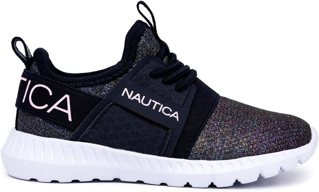 image:imageNautica Kids Girls Metallic Fashion Sneaker LaceUp Athletic Running Shoe I kappil I Big Kid Little Kid ToddlerKappil 4navy Oil Slick