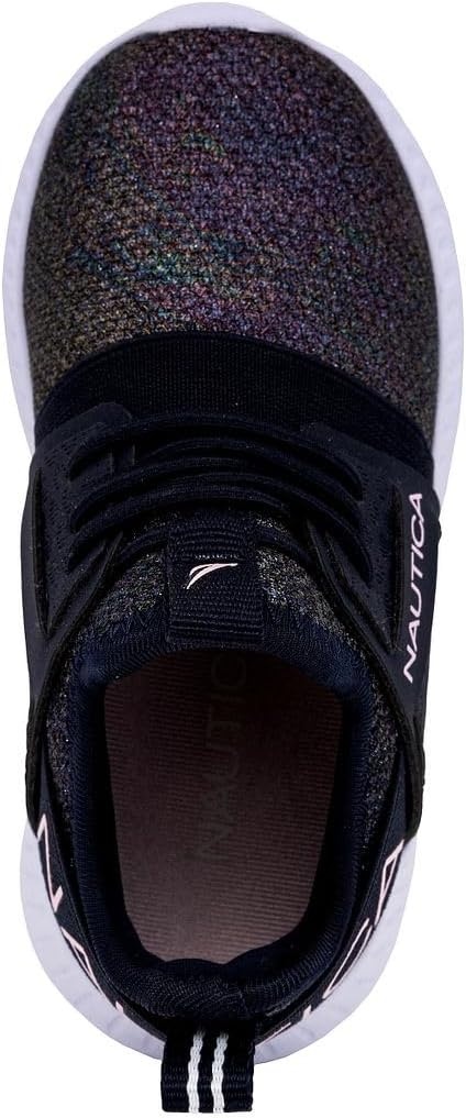 image:imageNautica Kids Girls Metallic Fashion Sneaker LaceUp Athletic Running Shoe I kappil I Big Kid Little Kid ToddlerKappil 4navy Oil Slick