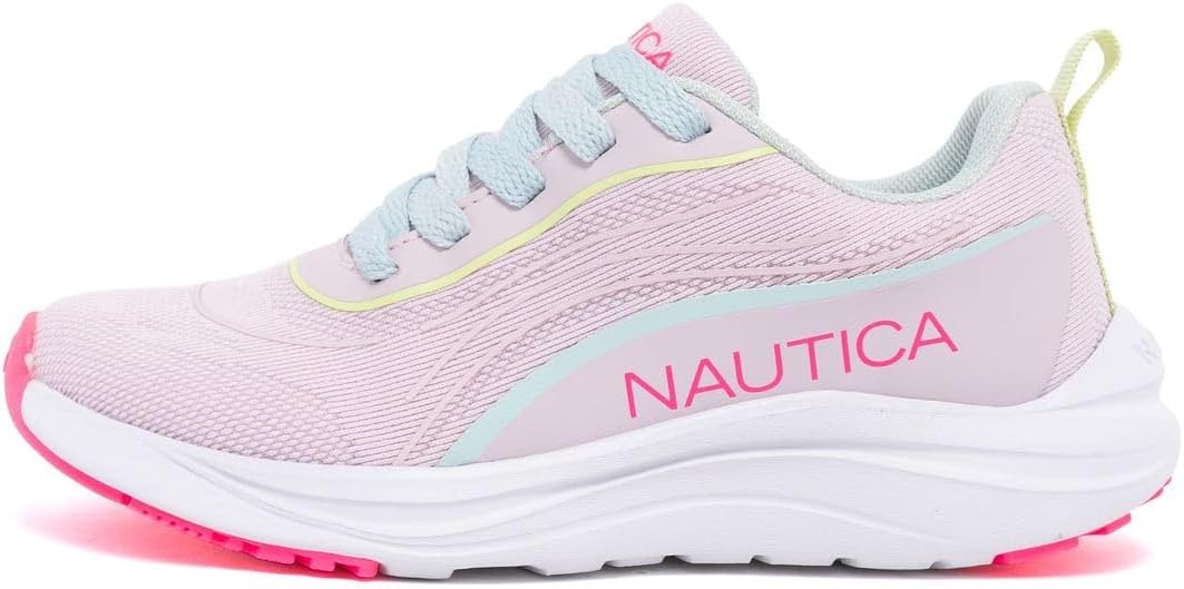 image:imageNautica Kids Girls Metallic Fashion Sneaker LaceUp Athletic Running Shoe I kappil I Big Kid Little Kid ToddlerLilac Pink Bluemarius