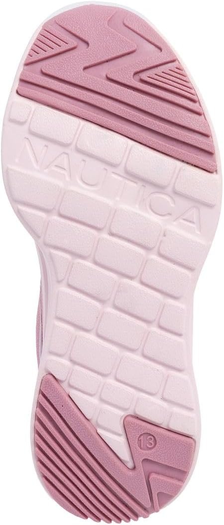 image:imageNautica Kids Girls Metallic Fashion Sneaker LaceUp Athletic Running Shoe I kappil I Big Kid Little Kid ToddlerMauve Blush