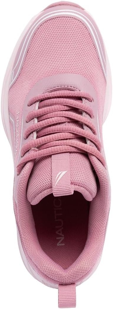 image:imageNautica Kids Girls Metallic Fashion Sneaker LaceUp Athletic Running Shoe I kappil I Big Kid Little Kid ToddlerMauve Blush