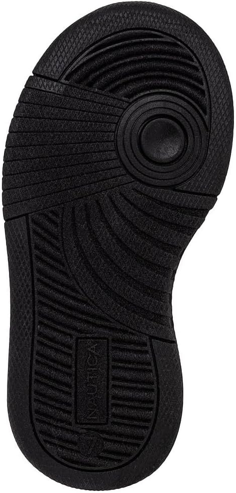 image:imageNautica Kids Girls Sneakers with Adjustable Strap and Bungee Straps Comfortable Casual Shoes ToddlerLittle KidBlack White Glitter