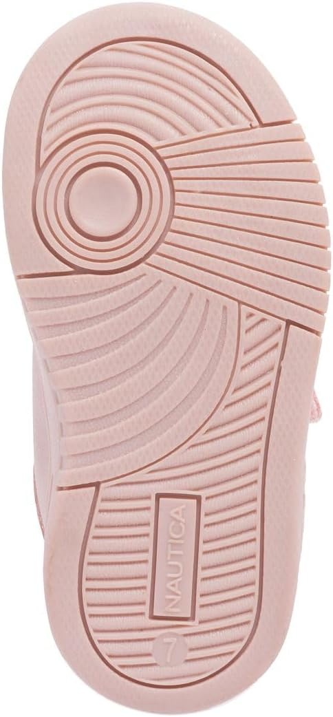 image:imageNautica Kids Girls Sneakers with Adjustable Strap and Bungee Straps Comfortable Casual Shoes ToddlerLittle KidBlushstafford