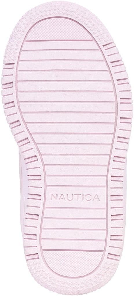 image:imageNautica Kids Girls Sneakers with Adjustable Strap and Bungee Straps Comfortable Casual Shoes ToddlerLittle KidLight Blush Ivan