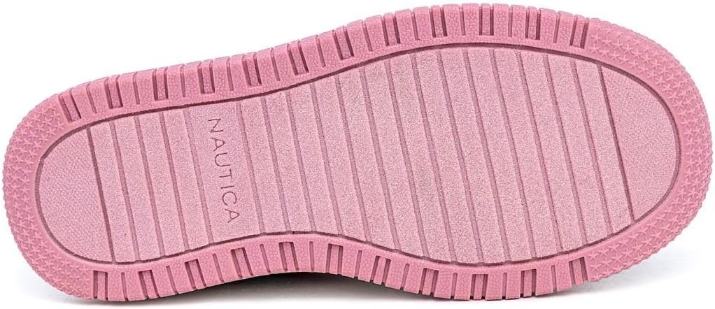 image:imageNautica Kids Girls Sneakers with Adjustable Strap and Bungee Straps Comfortable Casual Shoes ToddlerLittle KidPink Lilac Blue