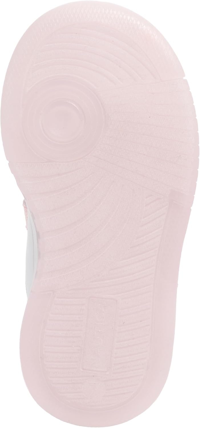 image:imageNautica Kids Girls Sneakers with Adjustable Strap and Bungee Straps Comfortable Casual Shoes ToddlerLittle KidWhite Pink Glitter