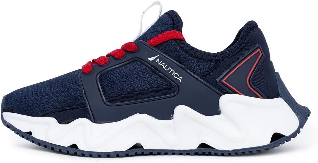 image:imageNautica Kids Running Sneakers Comfortable Shoes for Boys and Girls Sizes for Big amp Little Kids LaceUpBungee ManalapinAmericanamazi