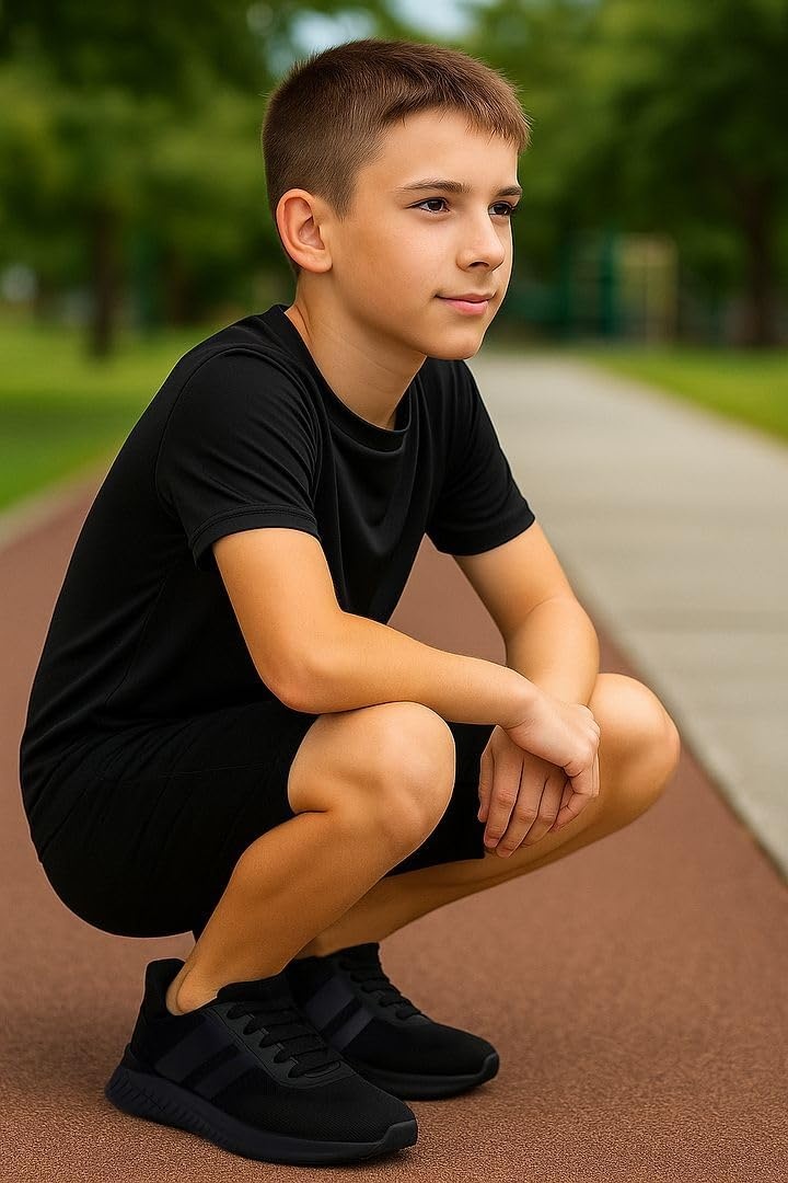 image:imageNautica Kids Running Sneakers Comfortable Shoes for Boys and Girls Sizes for Big amp Little Kids LaceUpBungee ManalapinBlack Monomanalapin