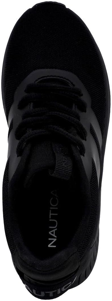 image:imageNautica Kids Running Sneakers Comfortable Shoes for Boys and Girls Sizes for Big amp Little Kids LaceUpBungee ManalapinBlack Monomanalapin