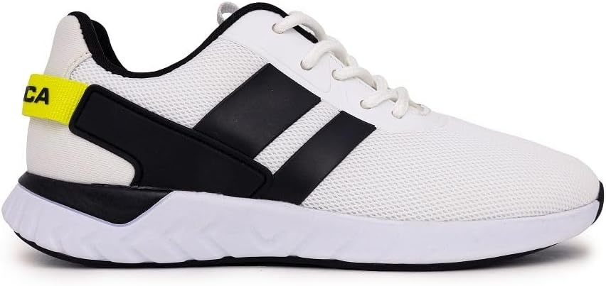 image:imageNautica Kids Running Sneakers Comfortable Shoes for Boys and Girls Sizes for Big amp Little Kids LaceUpBungee ManalapinWhite Black