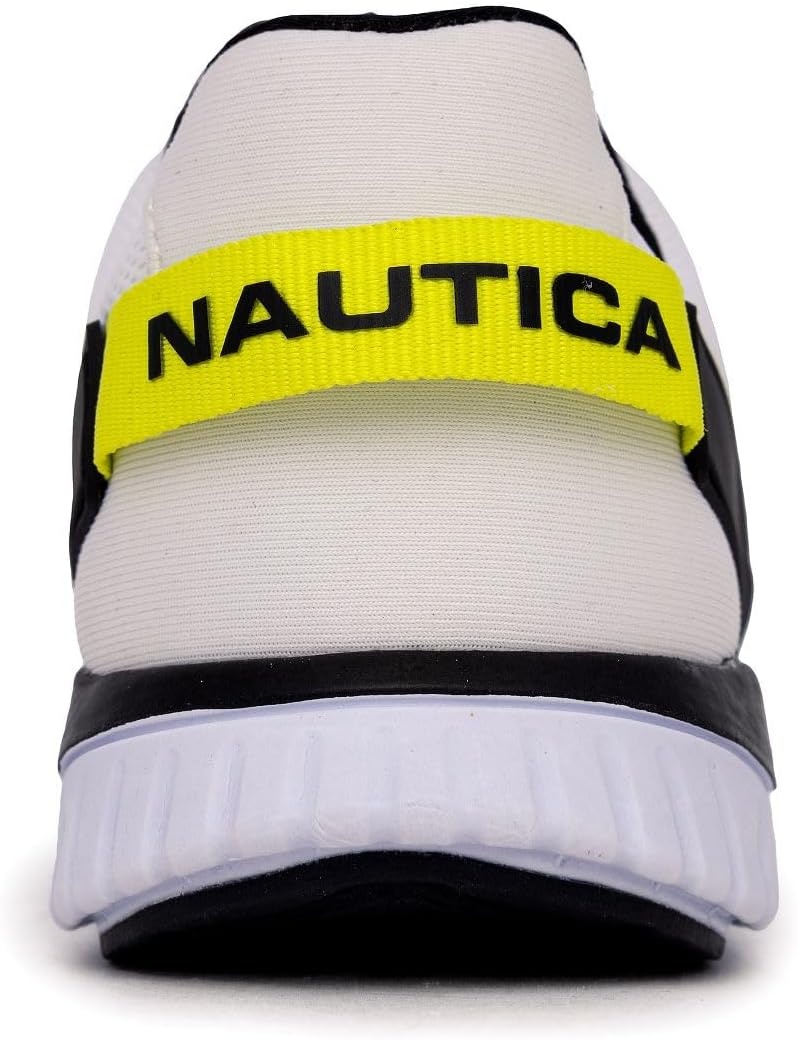 image:imageNautica Kids Running Sneakers Comfortable Shoes for Boys and Girls Sizes for Big amp Little Kids LaceUpBungee ManalapinWhite Black