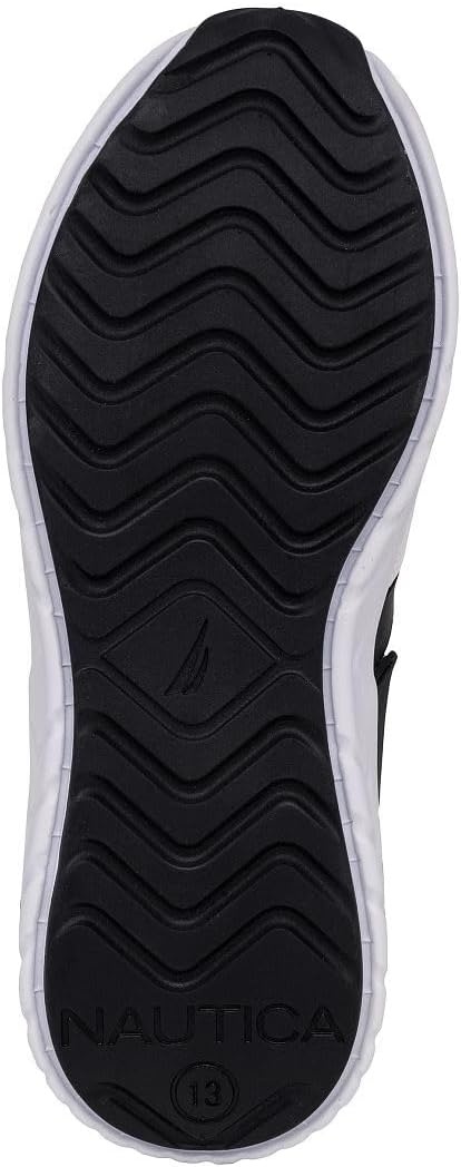 image:imageNautica Kids Running Sneakers Comfortable Shoes for Boys and Girls Sizes for Big amp Little Kids LaceUpBungee ManalapinWhite Black
