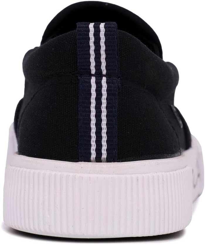 image:imageNautica Kids SlipOn Sneakers Casual LowTop Shoes for Boys and Girls Comfortable Athletic Style for School Play and Everyday Wear ToddlerLittle KidBig Kid SizesBlack Logo