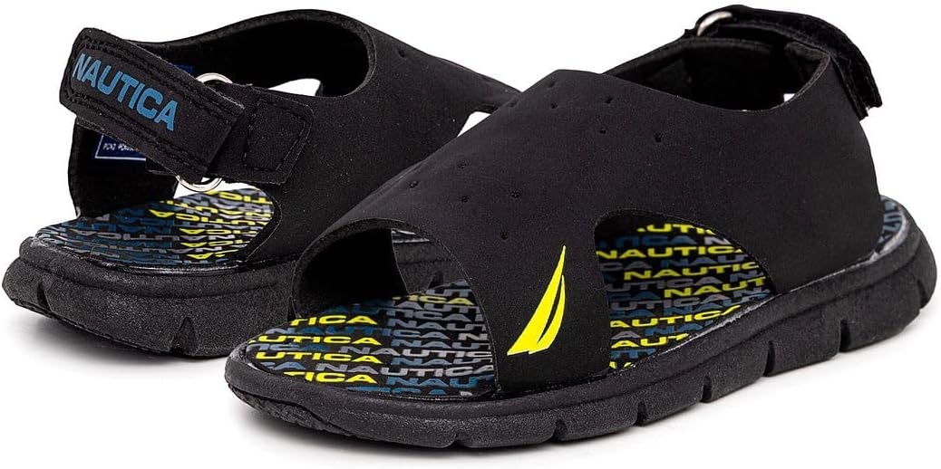 image:imageNautica Kids Sports Sandals Water Shoes Open Toe Athletic Summer Sandal Boy Girl Little KidBig KidBlack Teal