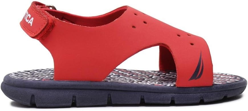 image:imageNautica Kids Sports Sandals Water Shoes Open Toe Athletic Summer Sandal Boy Girl Little KidBig KidRed Navy Logo