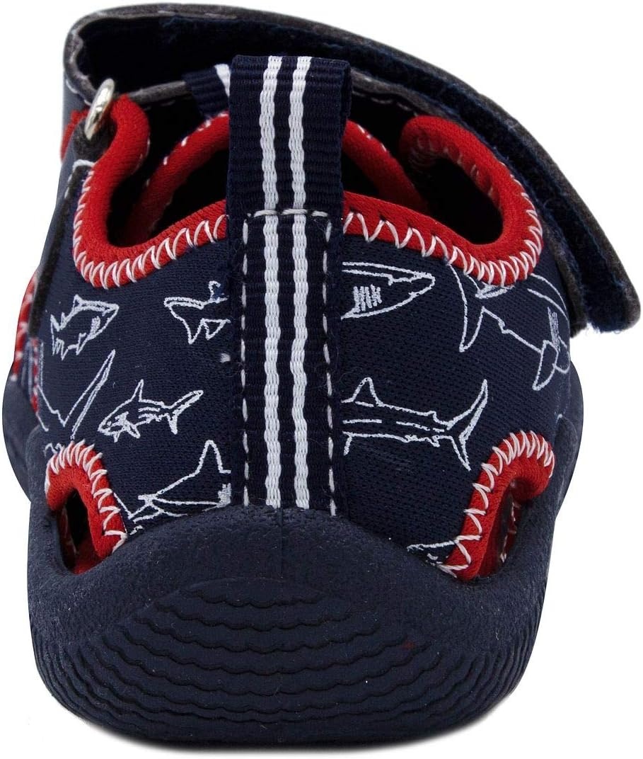 image:imageNautica Kids Water Shoes for Boys Girls Toddler Quick Dry Swim Shoes Aqua Socks Beach Pool Closed Toe Barefoot Summer Watershoes for Toddlers Size 512Shark Print
