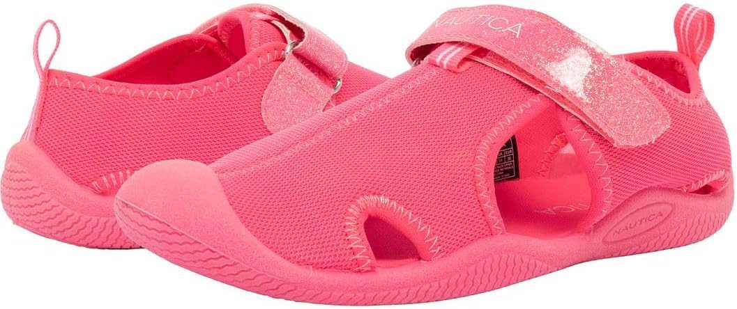 image:imageNautica Kids Water Shoes for Boys Girls Toddler Quick Dry Swim Shoes Aqua Socks Beach Pool Closed Toe Barefoot Summer Watershoes for Toddlers Size 512Neon Pink