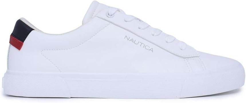 image:imageNautica Mens Casual Shoe Classic LaceUp Low Top Loafer Fashion Sneaker in Medium amp Wide Width SizesAlos White