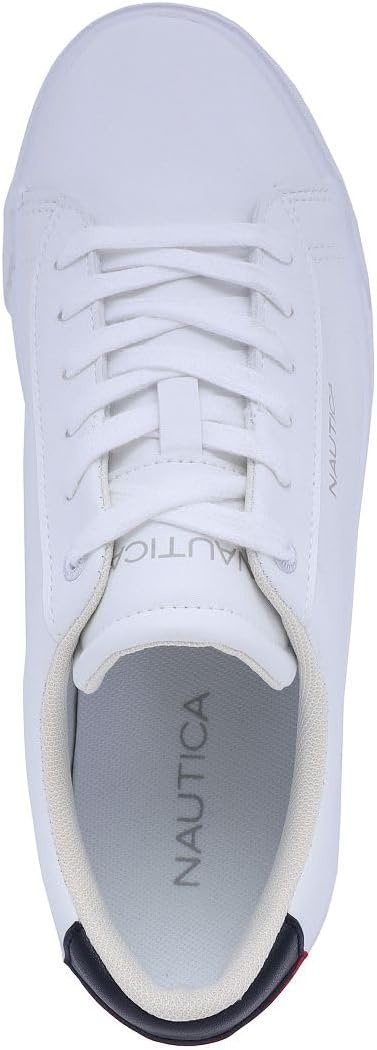 image:imageNautica Mens Casual Shoe Classic LaceUp Low Top Loafer Fashion Sneaker in Medium amp Wide Width SizesAlos White