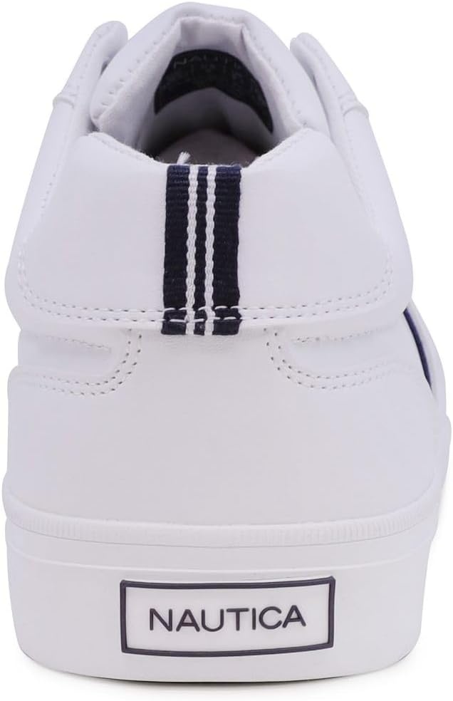 image:imageNautica Mens Casual Shoe Classic LaceUp Low Top Loafer Fashion Sneaker in Medium amp Wide Width SizesAvarywhite