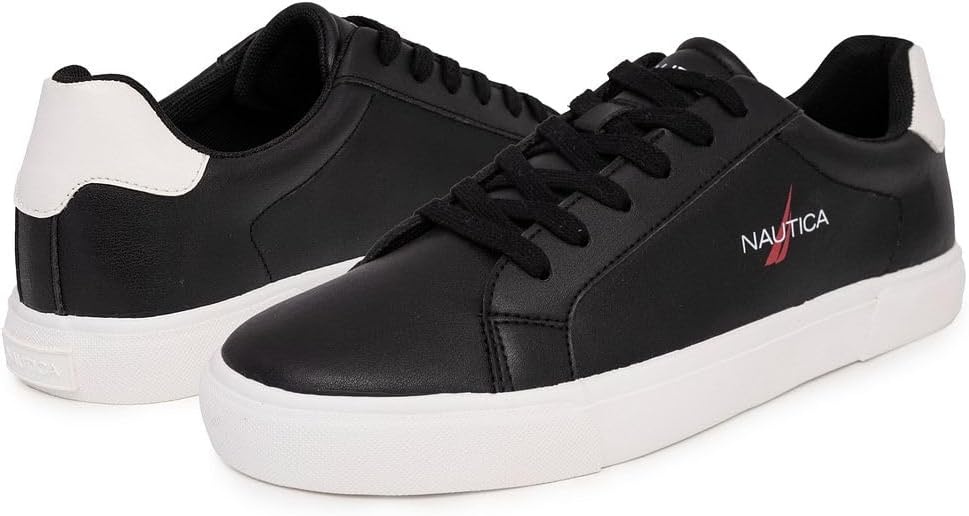 image:imageNautica Mens Casual Shoe Classic LaceUp Low Top Loafer Fashion Sneaker in Medium amp Wide Width SizesBlack