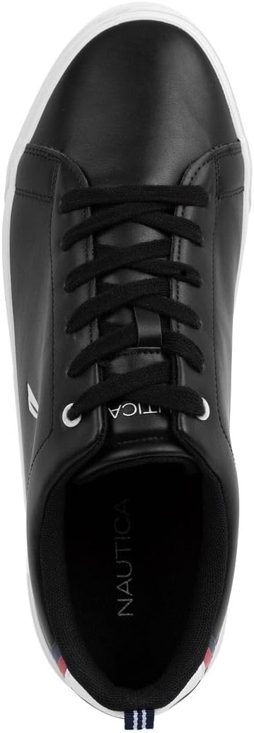 image:imageNautica Mens Casual Shoe Classic LaceUp Low Top Loafer Fashion Sneaker in Medium amp Wide Width SizesBlackWhite