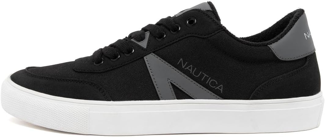 image:imageNautica Mens Casual Shoe Classic LaceUp Low Top Loafer Fashion Sneaker in Medium amp Wide Width SizesBlackmuna
