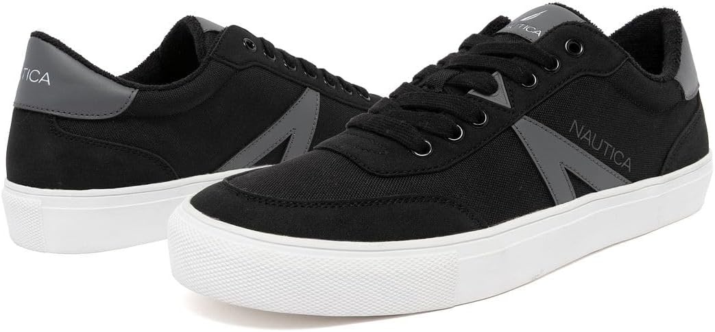 image:imageNautica Mens Casual Shoe Classic LaceUp Low Top Loafer Fashion Sneaker in Medium amp Wide Width SizesBlackmuna