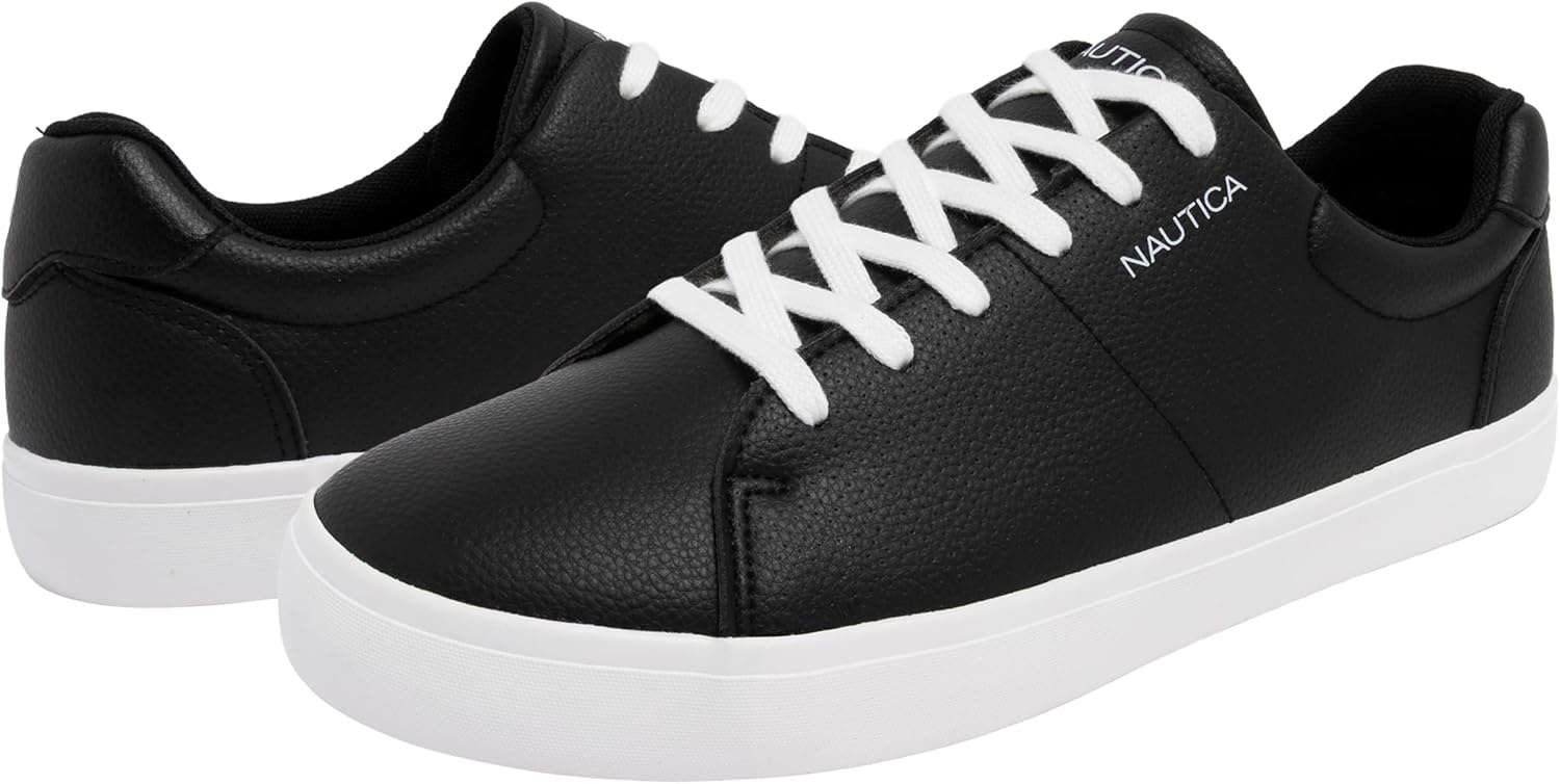 image:imageNautica Mens Casual Shoe Classic LaceUp Low Top Loafer Fashion Sneaker in Medium amp Wide Width SizesBlackwalvis