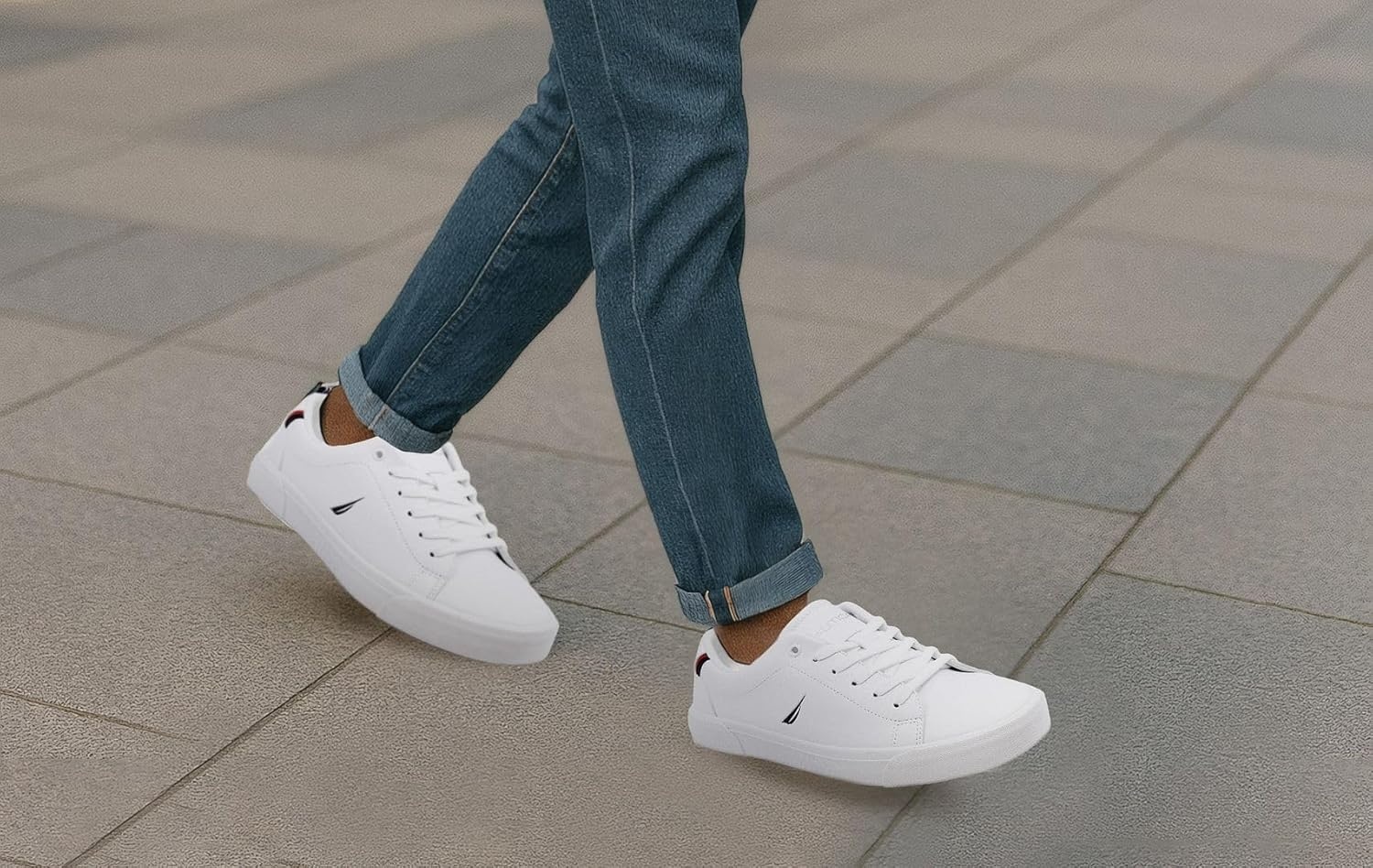 image:imageNautica Mens Casual Shoe Classic LaceUp Low Top Loafer Fashion Sneaker in Medium amp Wide Width SizesGraveswhiteNavy