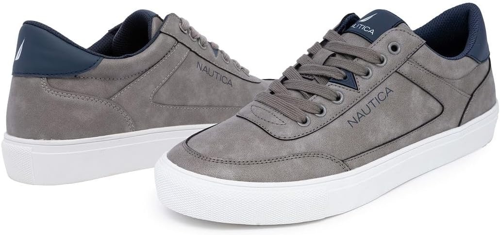 image:imageNautica Mens Casual Shoe Classic LaceUp Low Top Loafer Fashion Sneaker in Medium amp Wide Width SizesGreyjansen