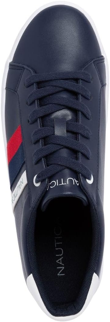 image:imageNautica Mens Casual Shoe Classic LaceUp Low Top Loafer Fashion Sneaker in Medium amp Wide Width SizesNavy Red White