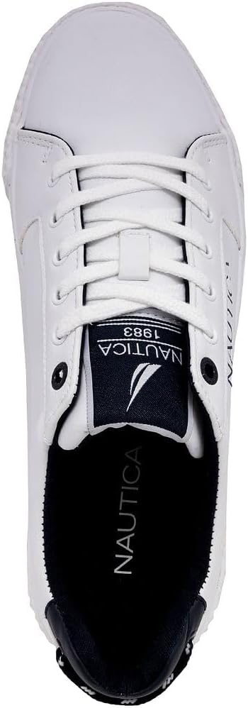 image:imageNautica Mens Casual Shoe Classic LaceUp Low Top Loafer Fashion Sneaker in Medium amp Wide Width SizesVenitowhite