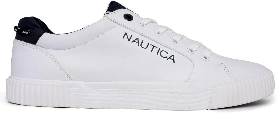 image:imageNautica Mens Casual Shoe Classic LaceUp Low Top Loafer Fashion Sneaker in Medium amp Wide Width SizesVenitowhite