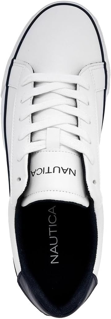 image:imageNautica Mens Casual Shoe Classic LaceUp Low Top Loafer Fashion Sneaker in Medium amp Wide Width SizesWhite Greenmyton