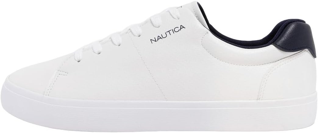 image:imageNautica Mens Casual Shoe Classic LaceUp Low Top Loafer Fashion Sneaker in Medium amp Wide Width SizesWhite Navywalvis