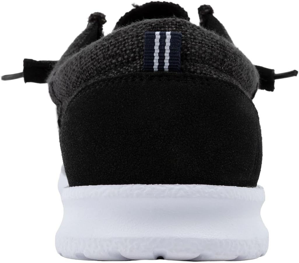 image:imageNautica Mens Comfort Loafers SlipOn Boat Shoe Lightweight Casual Stretch SneakerRushfordBlack White