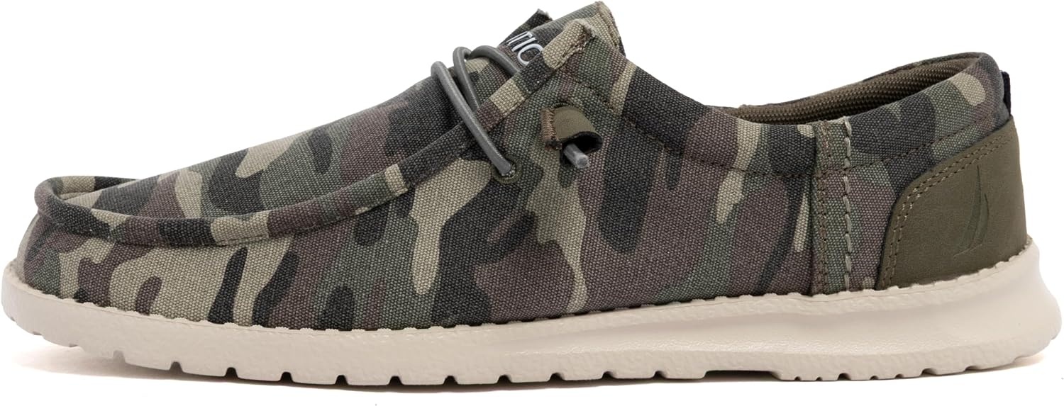 image:imageNautica Mens Comfort Loafers SlipOn Boat Shoe Lightweight Casual Stretch SneakerRushfordCamo