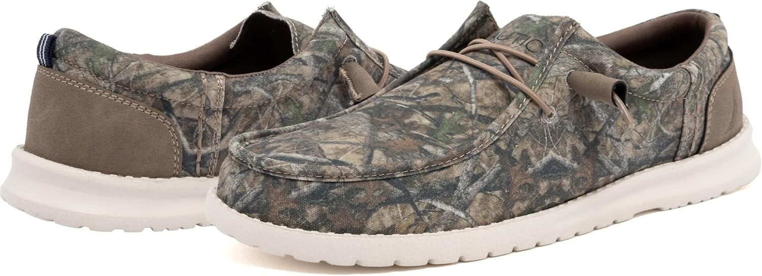 image:imageNautica Mens Comfort Loafers SlipOn Boat Shoe Lightweight Casual Stretch SneakerRushfordDark Tree Camo