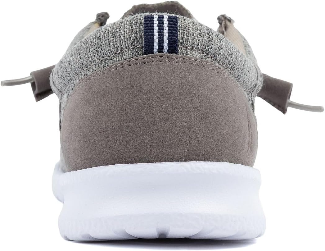 image:imageNautica Mens Comfort Loafers SlipOn Boat Shoe Lightweight Casual Stretch SneakerRushfordHeather Grey