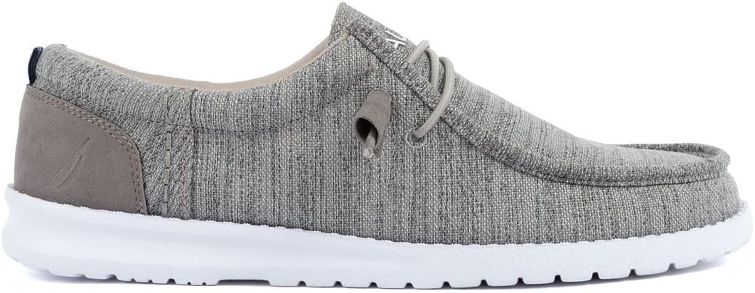image:imageNautica Mens Comfort Loafers SlipOn Boat Shoe Lightweight Casual Stretch SneakerRushfordHeather Grey