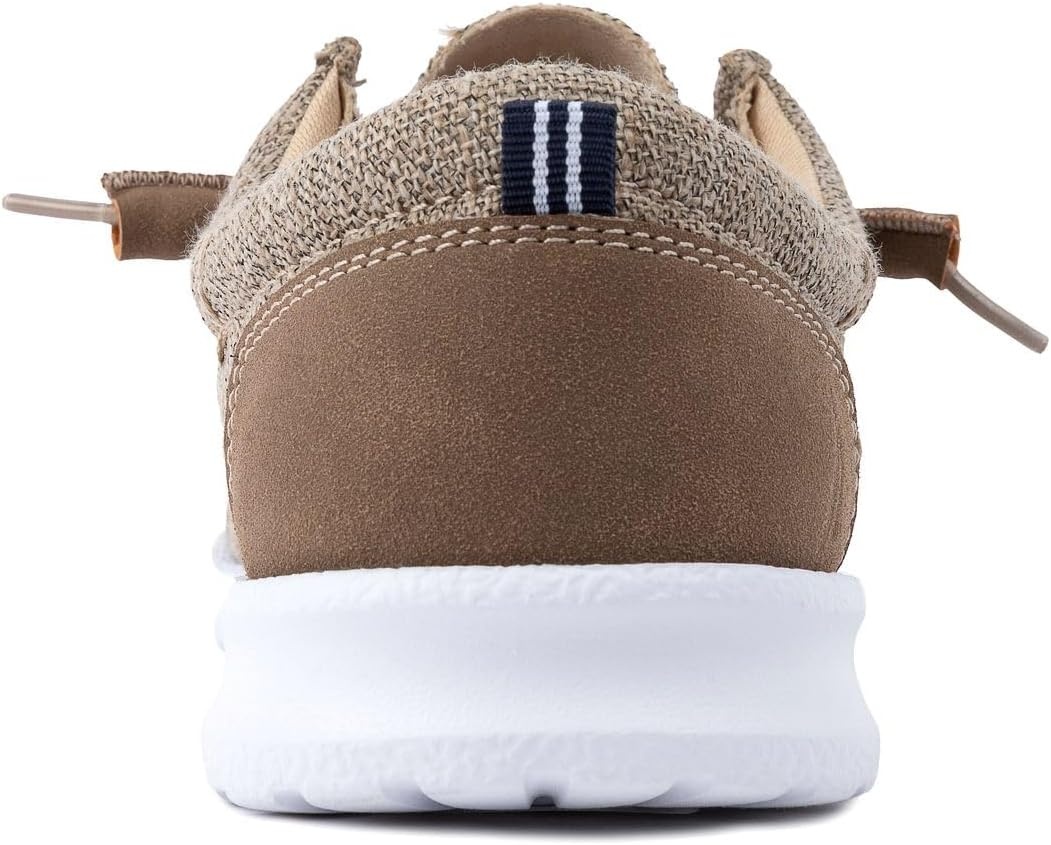 image:imageNautica Mens Comfort Loafers SlipOn Boat Shoe Lightweight Casual Stretch SneakerRushfordSand Brown