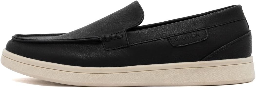 image:imageNautica Mens SlipOn Loafers Casual Moc Toe Sneakers Boat Shoes Slipper for Men Lightweight amp Comfortable DerwinBlack