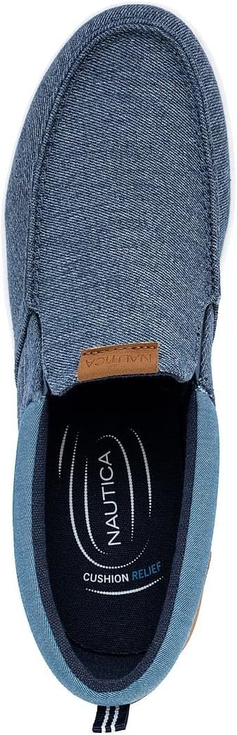 image:imageNautica Mens SlipOn Loafers Casual Moc Toe Sneakers Boat Shoes Slipper for Men Lightweight amp Comfortable DerwinBlue Denimpatro