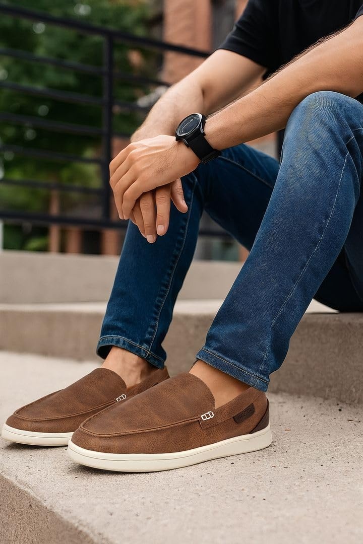 image:imageNautica Mens SlipOn Loafers Casual Moc Toe Sneakers Boat Shoes Slipper for Men Lightweight amp Comfortable DerwinBrown