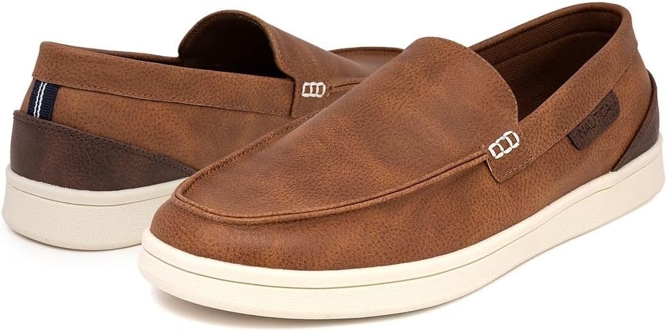 image:imageNautica Mens SlipOn Loafers Casual Moc Toe Sneakers Boat Shoes Slipper for Men Lightweight amp Comfortable DerwinBrown