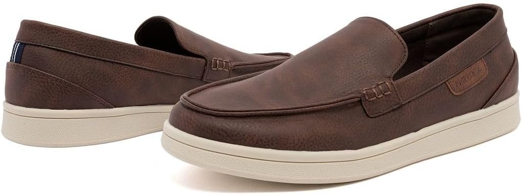 image:imageNautica Mens SlipOn Loafers Casual Moc Toe Sneakers Boat Shoes Slipper for Men Lightweight amp Comfortable DerwinChocolate